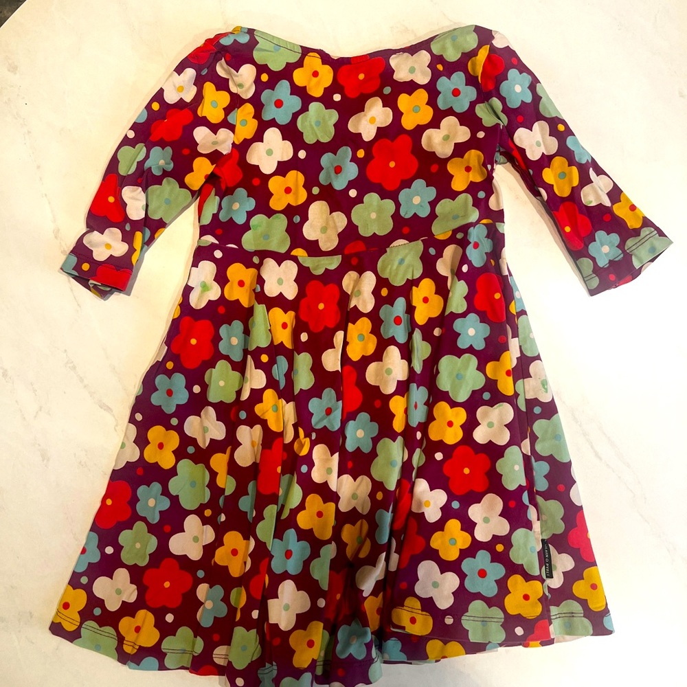 Polarn O. Pyret girls flower dress size 3-4